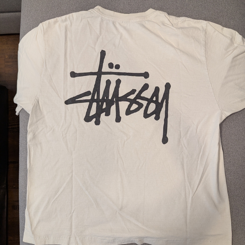 Stussy White Graphic T-Shirt ALTERED - Picture 1 of 5